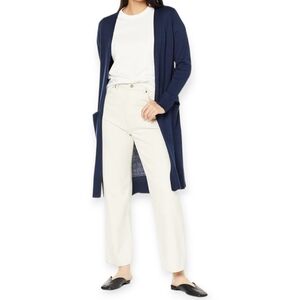 Bluetime Women's Longline Floor-length Open Front Drappy Cardigan Sweater size X